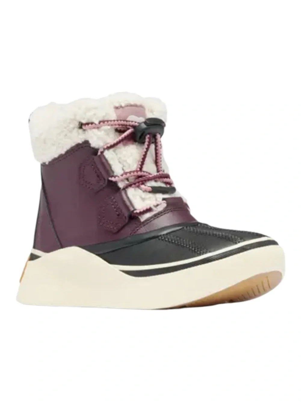 Sorel Out N About IV Chillz Big Kids boots, plum/black colorway, Size 6, NWOT